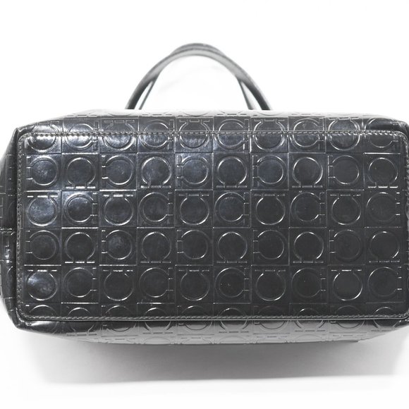 Salvatore Ferragamo Gancini Patent Leather Tote Bag - Picture 5 of 6